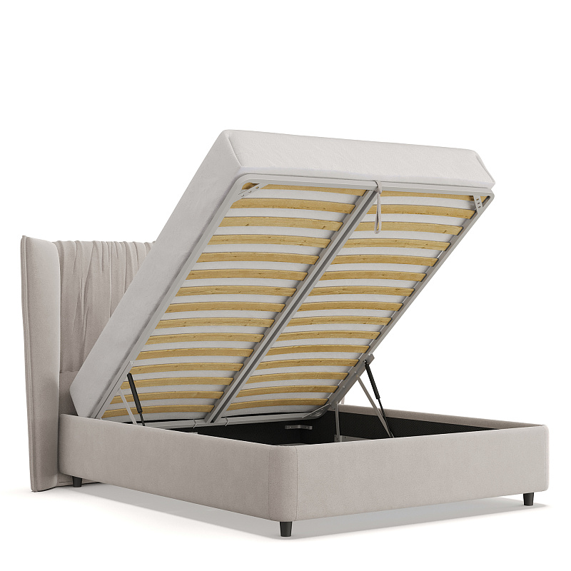 Двуспальная кровать с подъемным механизмом Plisse NK183.2