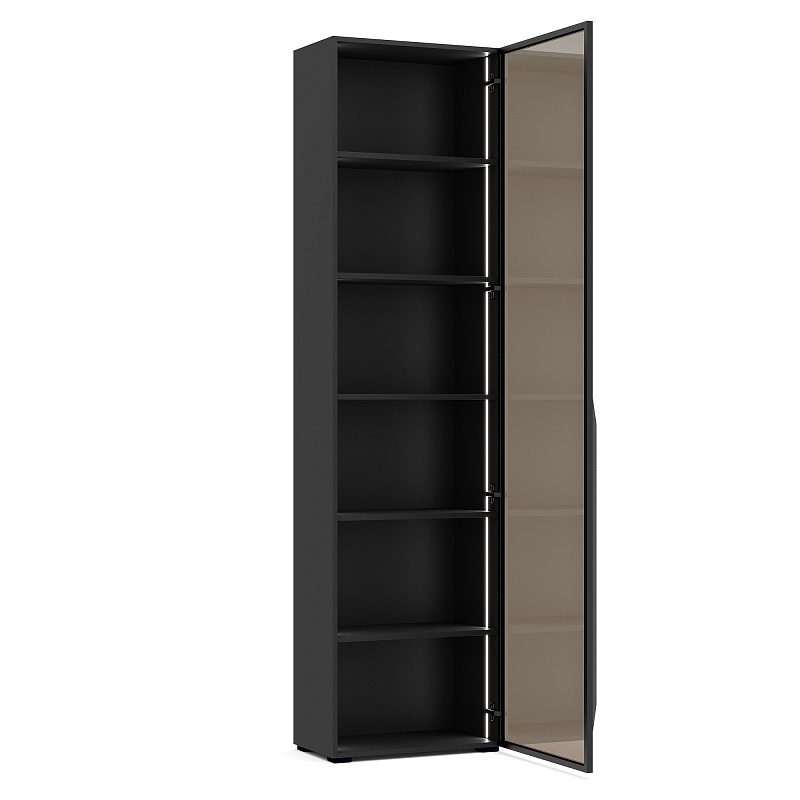 Однодверный шкаф со стеклянным фасадом Bruno BP122.1