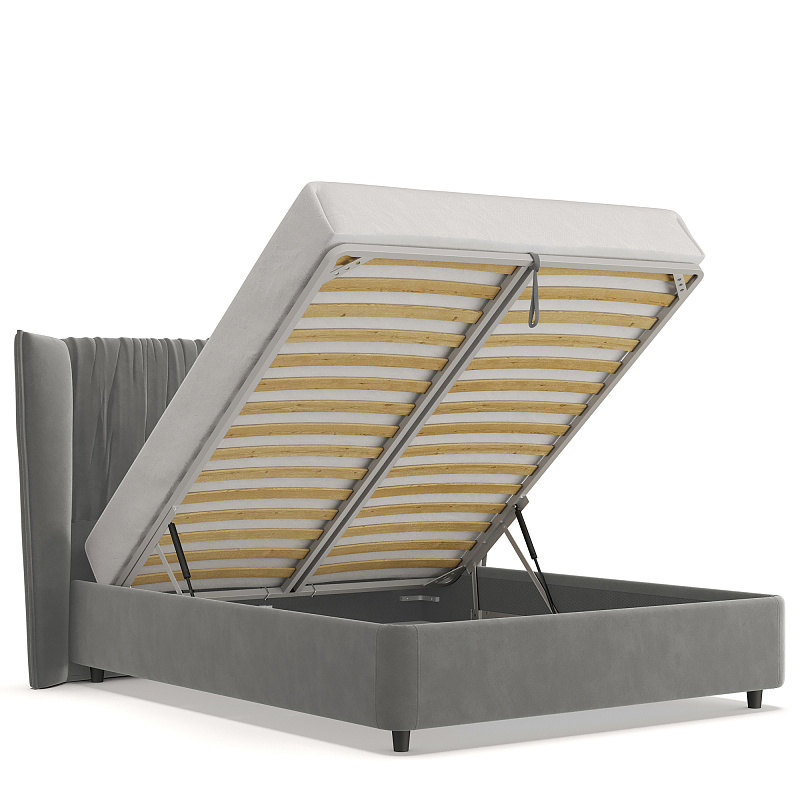 Двуспальная кровать с подъемным механизмом Plisse NK184.13