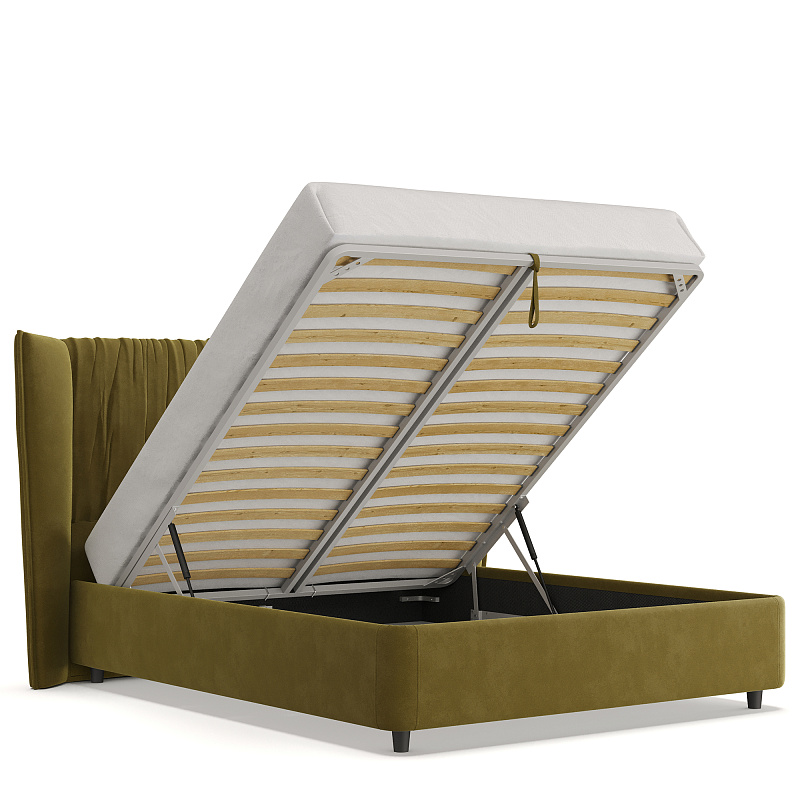 Двуспальная кровать с подъемным механизмом Plisse NK184.23