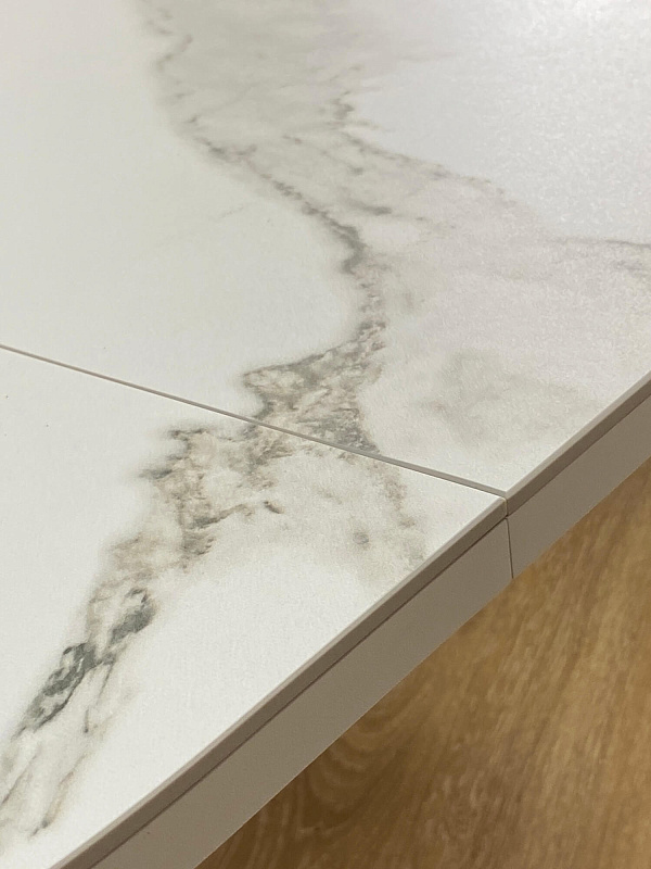 Стол обеденный Kenner DO1100 Белый / Мрамор белый