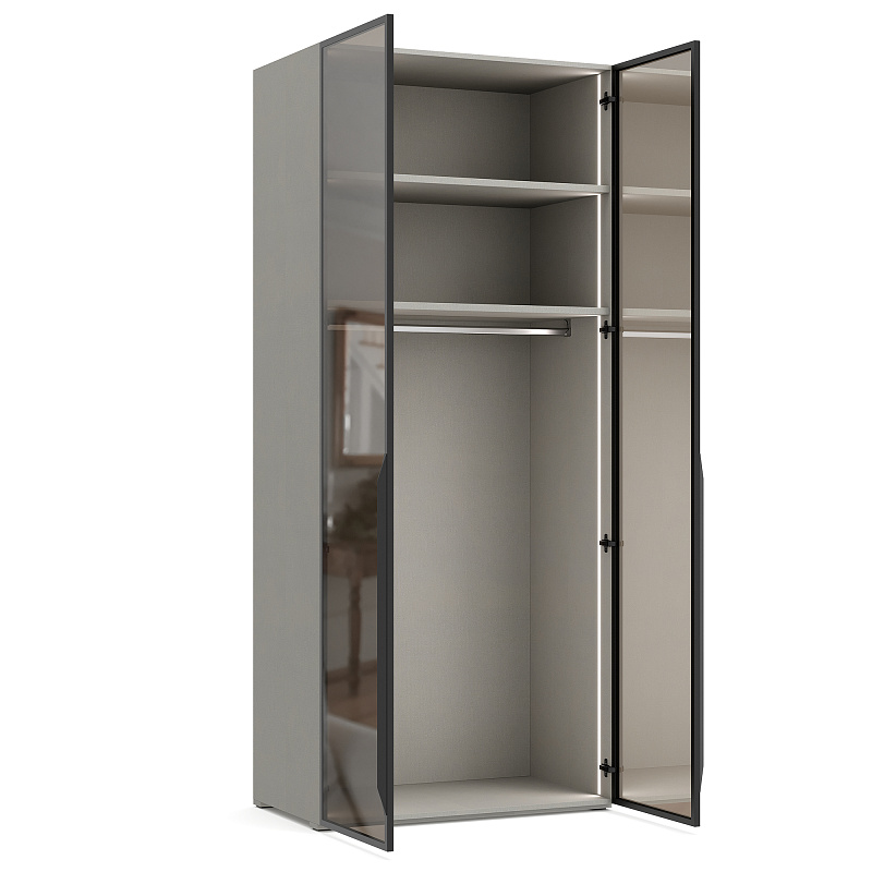 Двухдверный шкаф со стеклянным фасадом Bruno BC1321.1