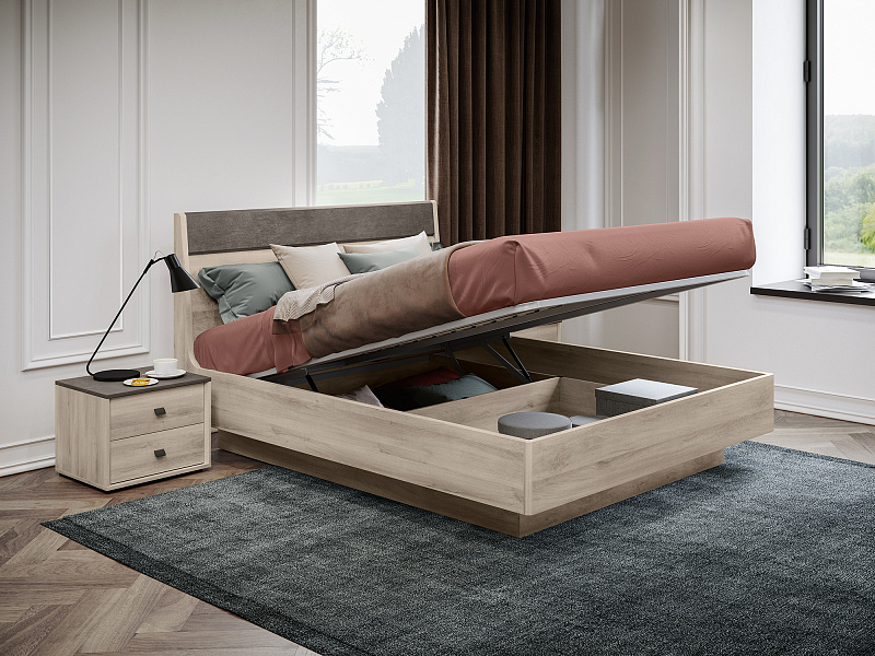 Двуспальная кровать с подъемным механизмом Altera AL1302.4