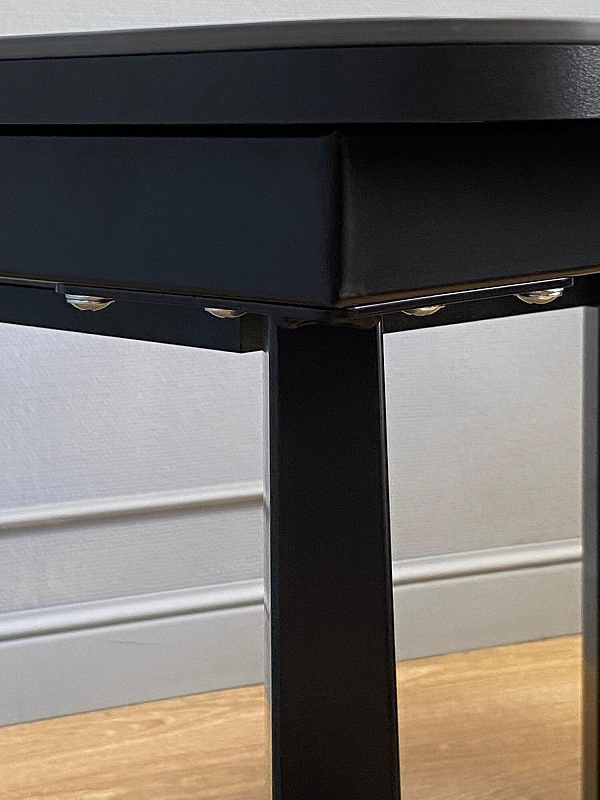 Стол обеденный KENNER AA1400 Черный / Мрамор черный