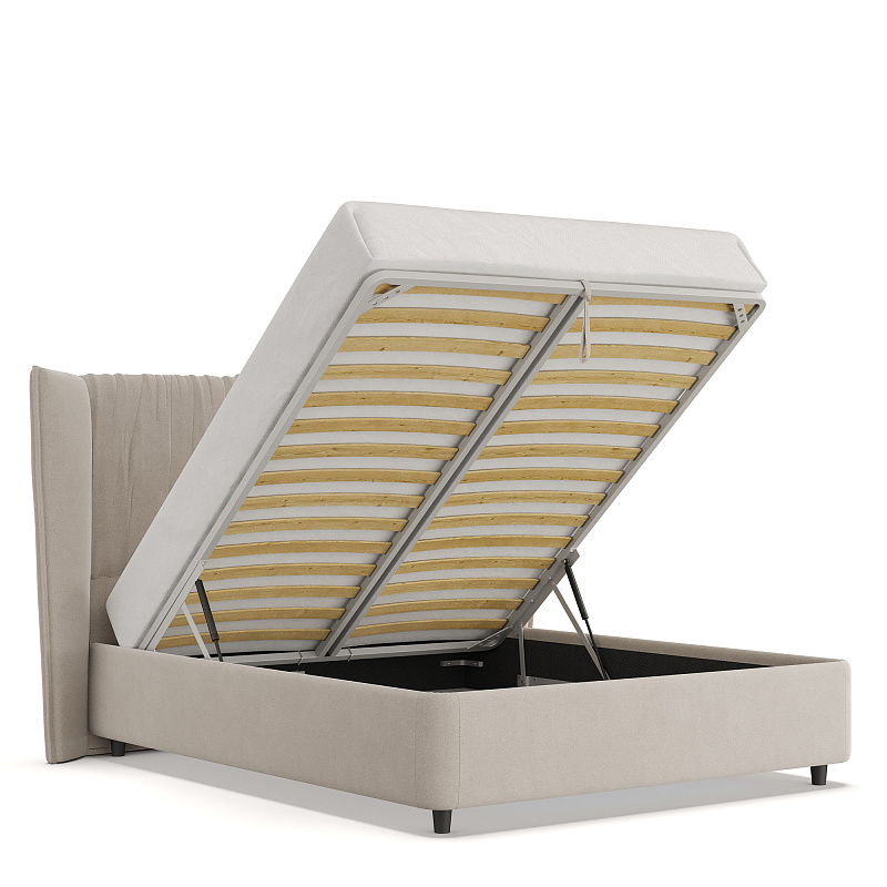 Двуспальная кровать с подъемным механизмом Plisse NK183.3