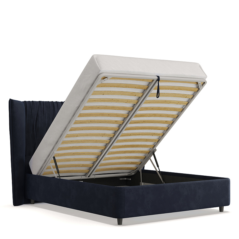 Двуспальная кровать с подъемным механизмом Plisse NK183.26