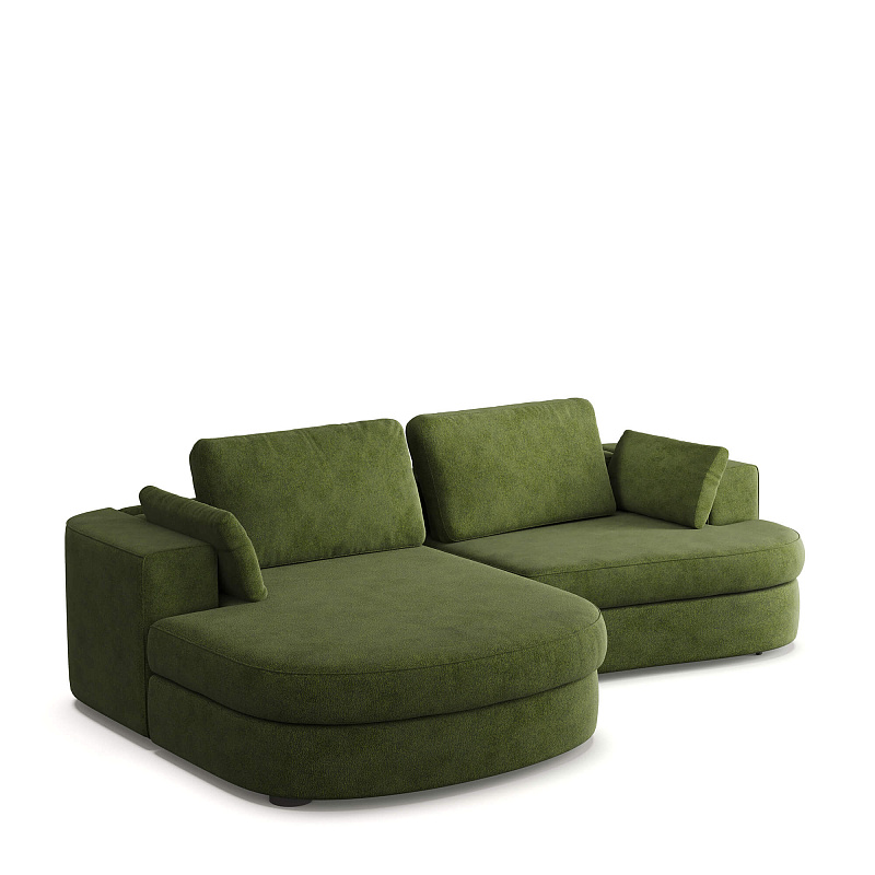 Угловой диван Baffin ММ113.114 с оттоманкой и механизмом Еврокнижка