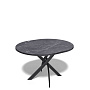 Стол обеденный Kenner R1000 Черный / Мрамор черный