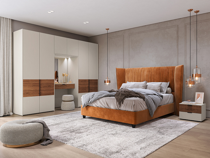 Шкаф со столом и зеркалом Monako MN151.1