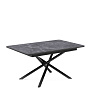 Стол обеденный Kenner DK1200 Черный / Мрамор черный