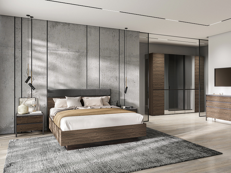 Двуспальная кровать с подъемным механизмом Bruno BC1201.4