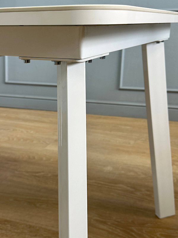 Стол обеденный Kenner AA1200 Белый / Мрамор белый