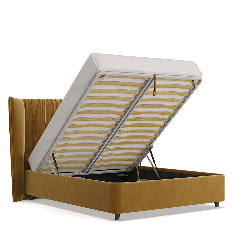 Двуспальная кровать с подъемным механизмом Plisse NK183.6