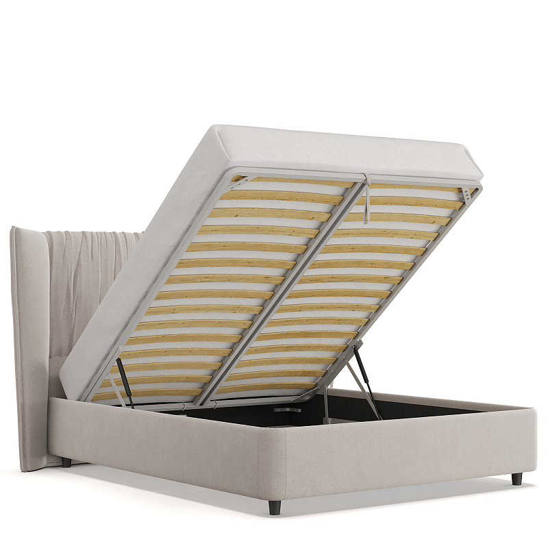 Двуспальная кровать с подъемным механизмом Plisse NK184.2