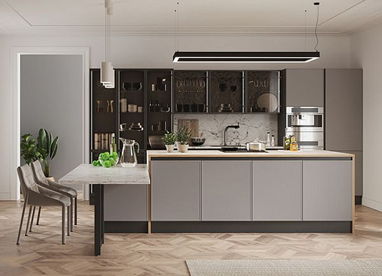 Серая кухня в интерьере: идеи дизайна, сочетания цветов и примеры