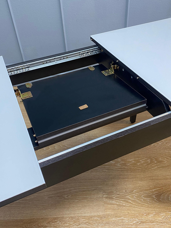 Стол обеденный KENNER 1100M Венге / Стекло белое