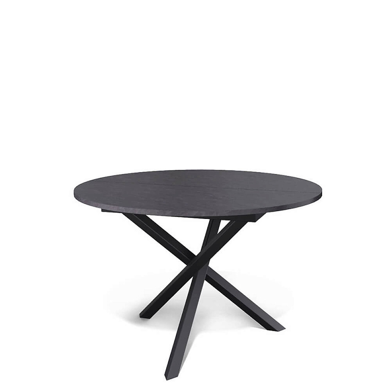 Стол обеденный Kenner DR1100 Черный / Сланец черный