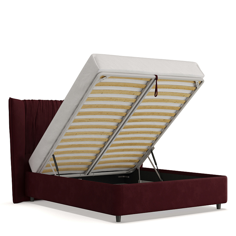 Двуспальная кровать с подъемным механизмом Plisse NK183.21