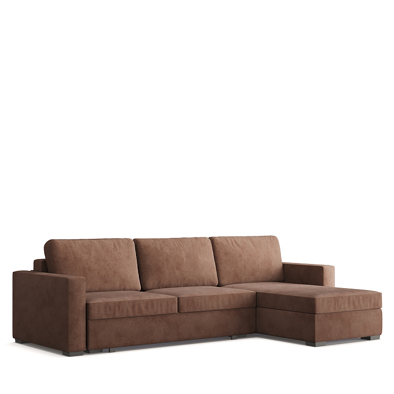 Угловой диван Antau ММ111.4 с оттоманкой и механизмом Тик-Так