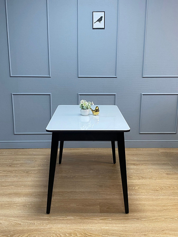 Стол обеденный KENNER 1100M Венге / Стекло белое