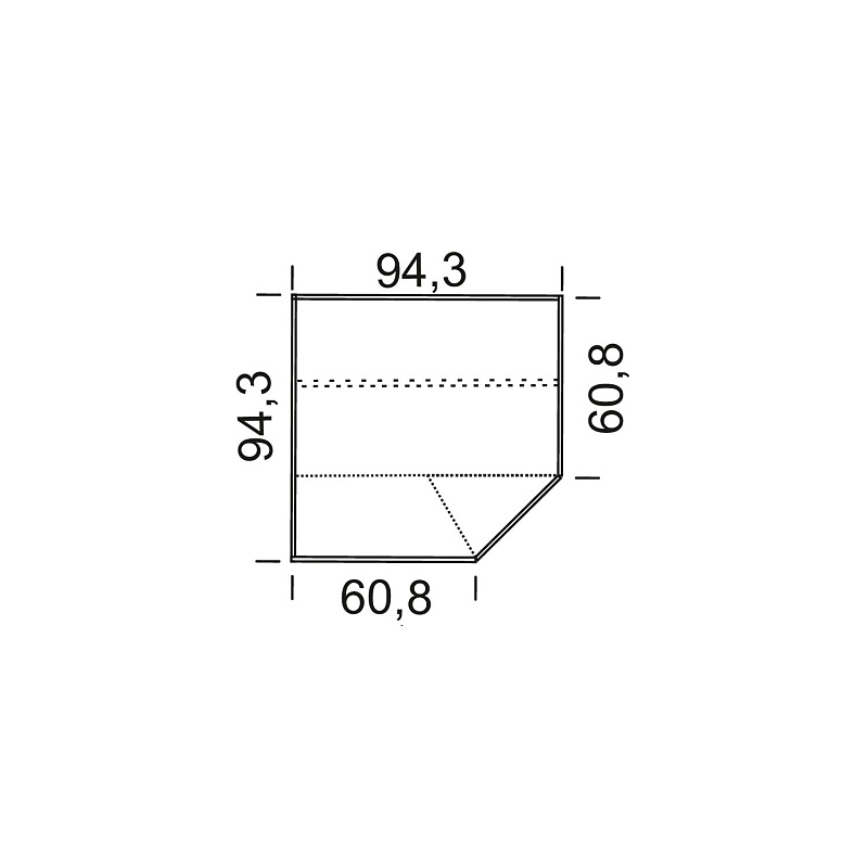 Угловой шкаф Elegante LE6482.1