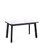 Стол обеденный Kenner AA1200 Черный / Мрамор белый