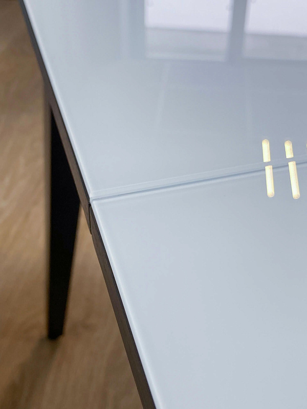 Стол обеденный KENNER 1100M Венге / Стекло белое