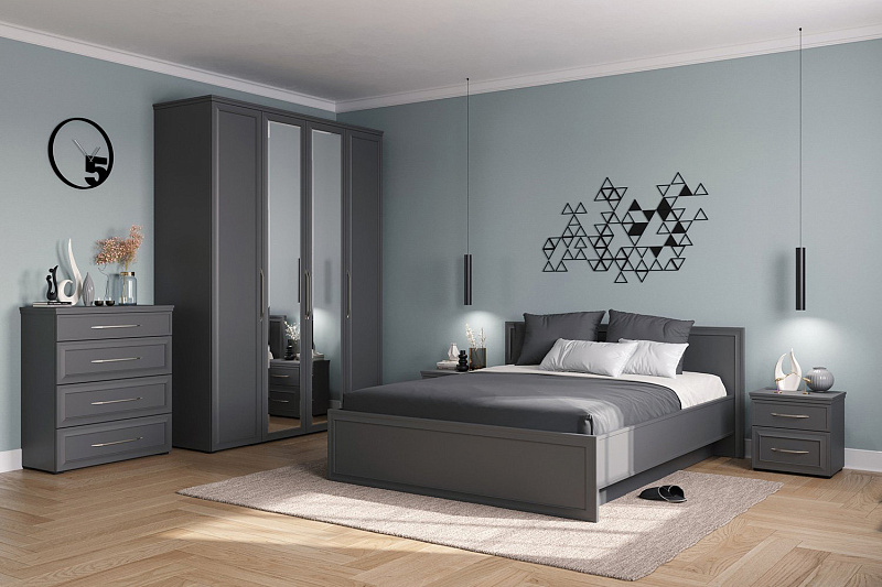 Четырехдверный шкаф с зеркалом Tempera HF.663