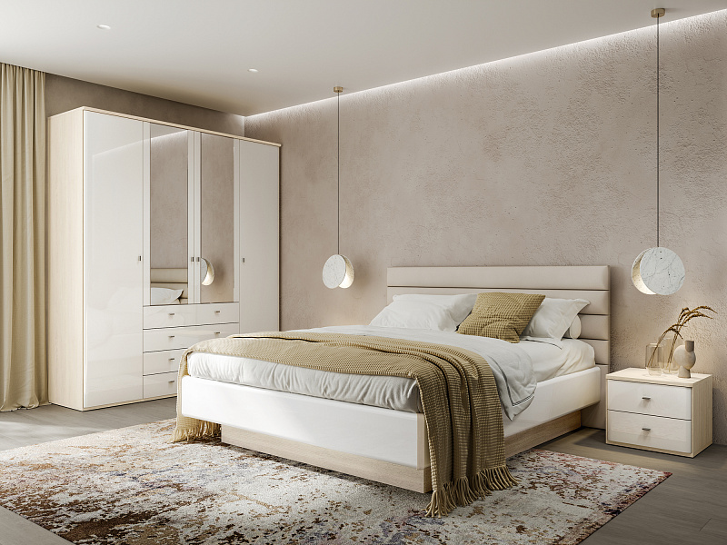 Двуспальная кровать с подъемным механизмом Elegante LE5782.2