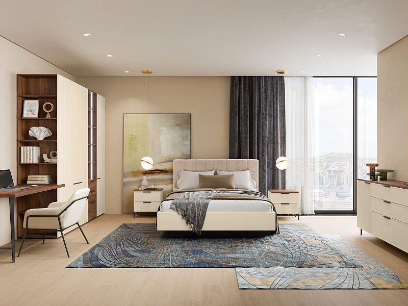 Двуспальная кровать с подъемным механизмом Napoli NP201.2