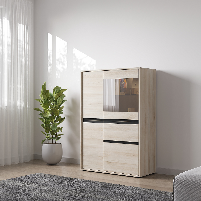 Шкаф-витрина Luna LN021.1