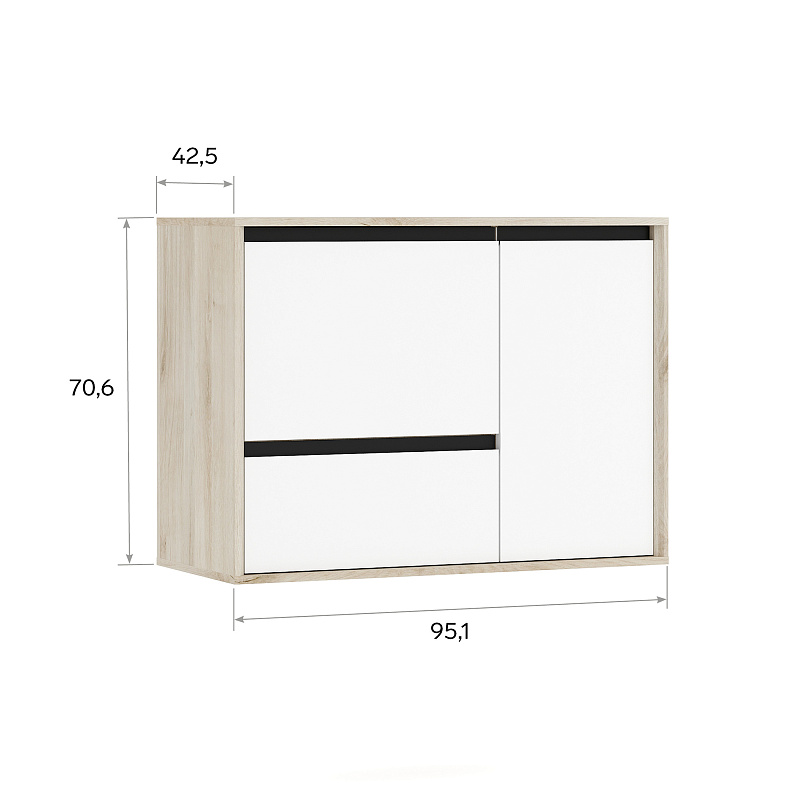 Навесной шкаф Luna LN015.2