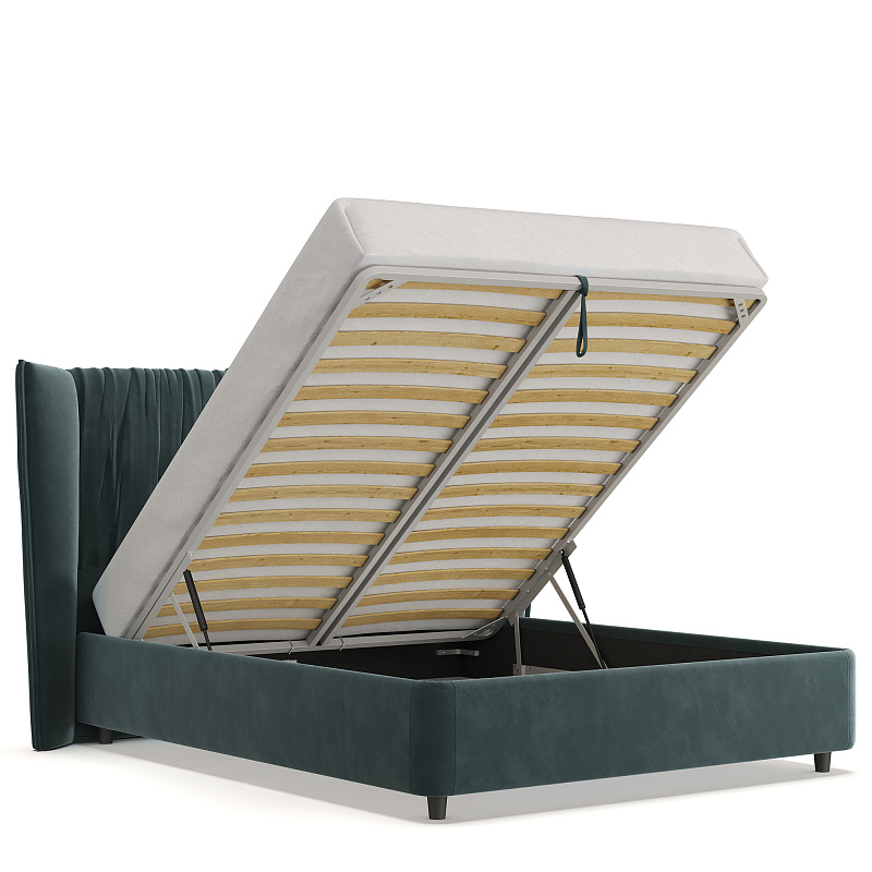 Двуспальная кровать с подъемным механизмом Plisse NK184.10