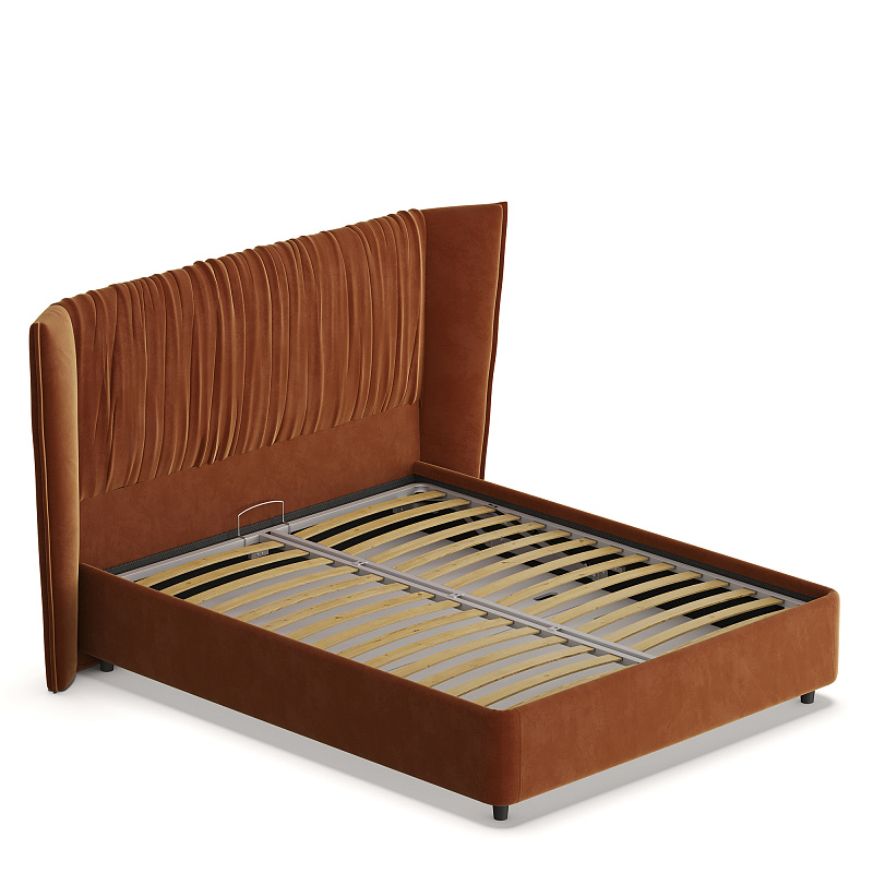 Двуспальная кровать с подъемным механизмом Plisse NK183.22