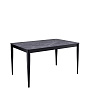 Стол обеденный Kenner KS1400 Черный / Мрамор черный
