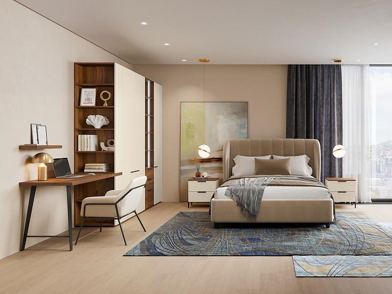 Завершающий шкаф со столом Napoli NP067.2