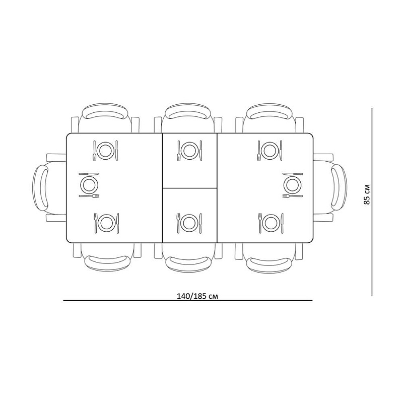 Стол обеденный Kenner DM1400 Черный / Мрамор золотой