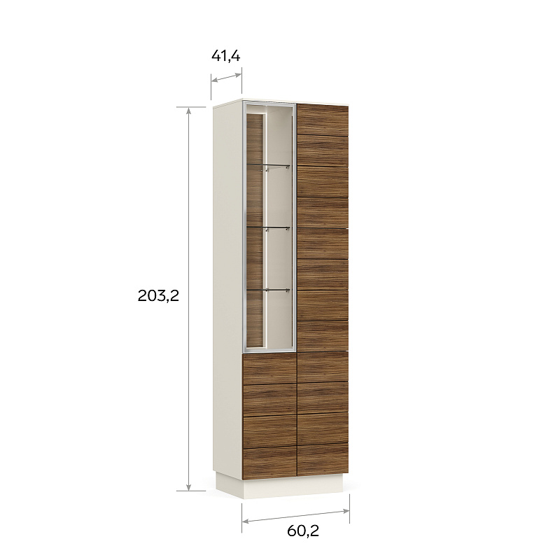 Шкаф-витрина Monako MN611.1