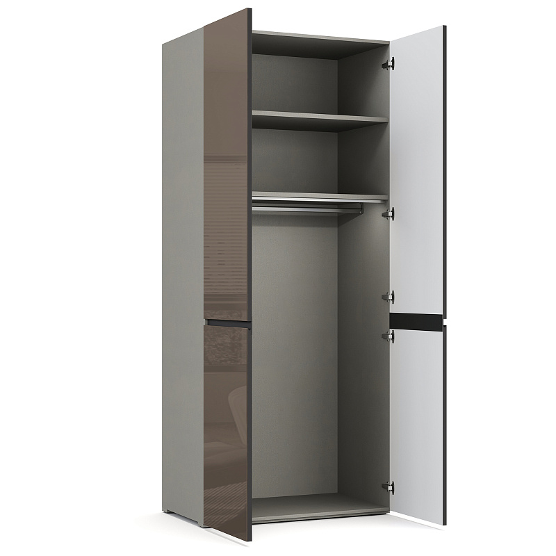 Двухдверный шкаф с зеркалом Bruno BC1124.2