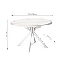 Стол обеденный Kenner DO1100 Белый / Мрамор белый