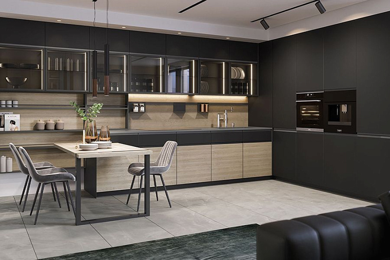 Серая кухня в интерьере: идеи дизайна, сочетания цветов и примеры