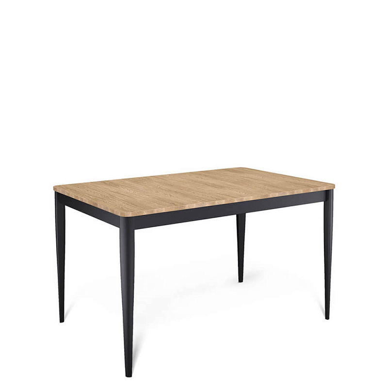 Стол обеденный Kenner KS1200 Черный / Дуб коричневый