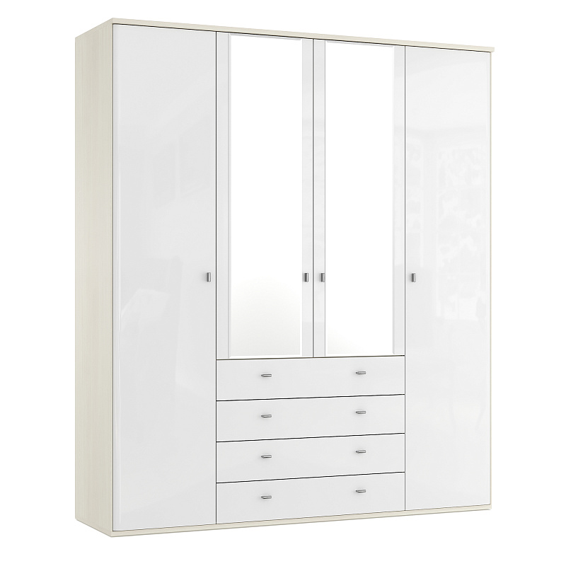 Четырехдверный шкаф с зеркалом Elegante LE5458.5