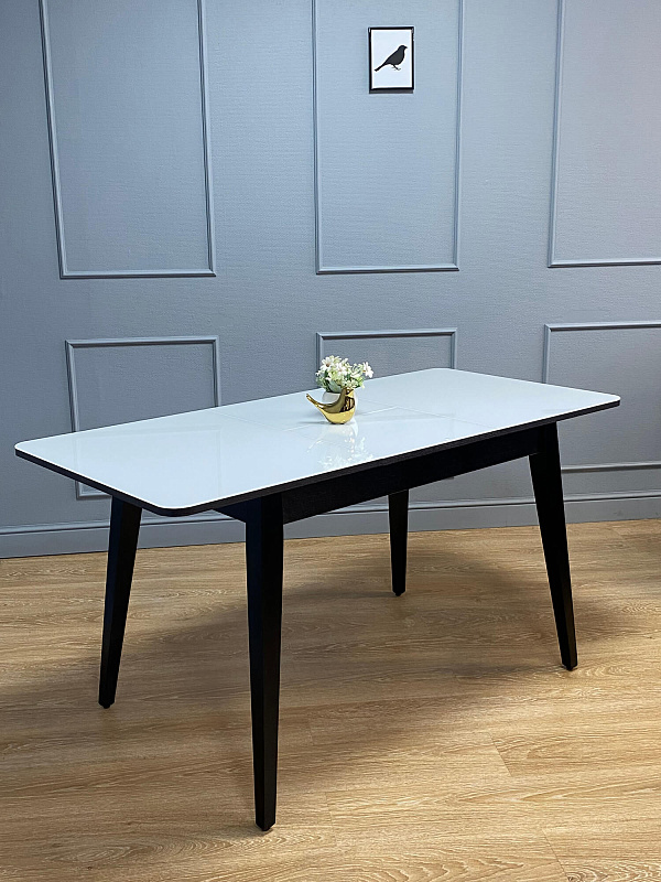 Стол обеденный KENNER 1100M Венге / Стекло белое