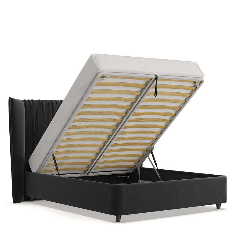 Двуспальная кровать с подъемным механизмом Plisse NK183.16